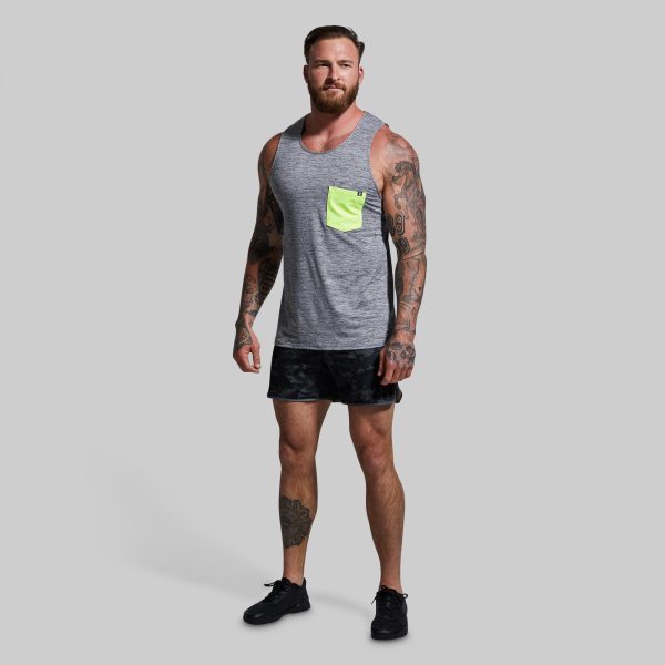Athleisure Pocket Tank (Heather Grey)
