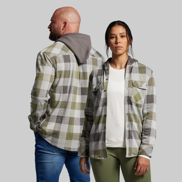 Hooded Woodsman Stretchy Flannel (Creekside)