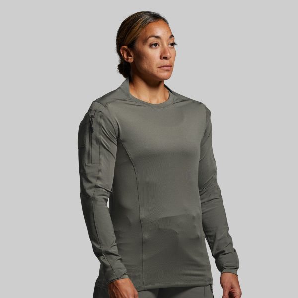 Women's Long Sleeve Op Top (Ranger Green)