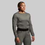 Women's Long Sleeve Op Top (Ranger Green)