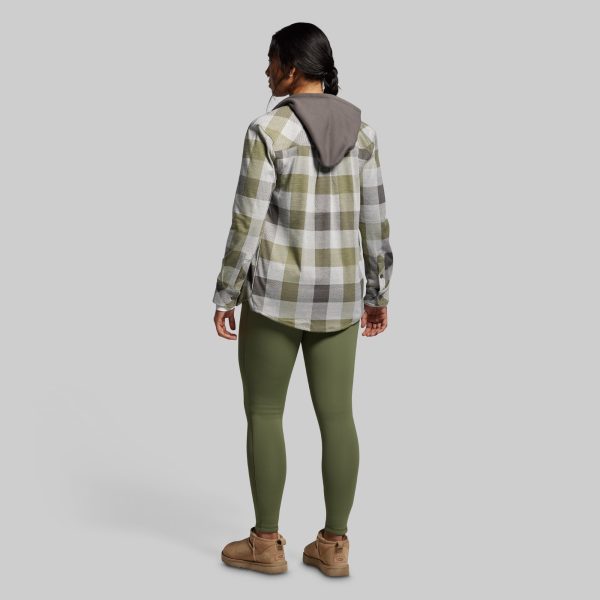 Hooded Woodsman Stretchy Flannel (Creekside)