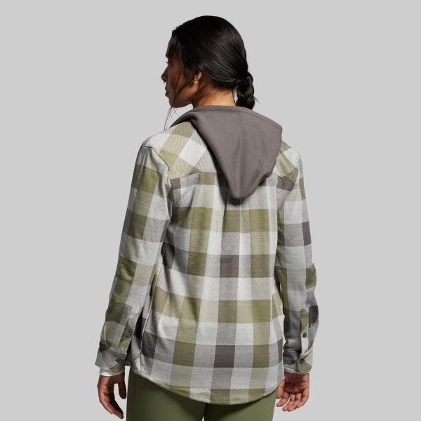 Hooded Woodsman Stretchy Flannel (Creekside)