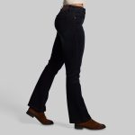 FLEX Stretchy Mid-Rise Boot Cut Jean (Black)
