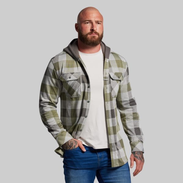Hooded Woodsman Stretchy Flannel (Creekside)