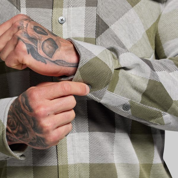 Hooded Woodsman Stretchy Flannel (Creekside)