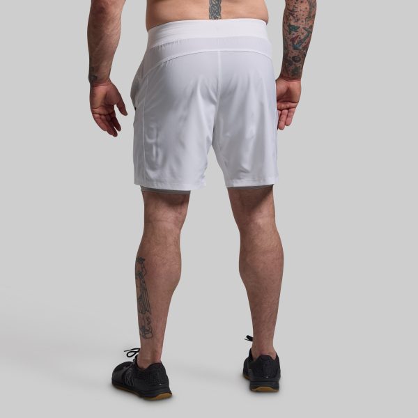Versatile Short w/ Compression 7 (White)