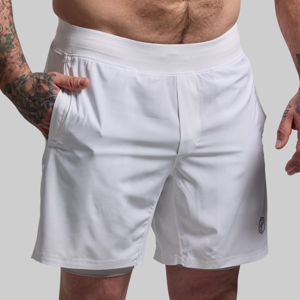 Versatile Short w/ Compression 7 (White)