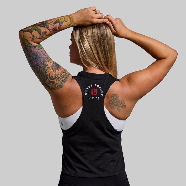 9/11 Tribute Elevate Crop (Black)