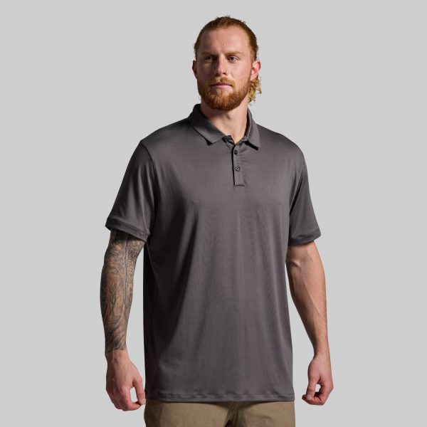 Athleisure Polo (Gunmetal)