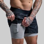 Versatile Short w/ Compression 5 (Black Marble)