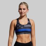 Your Essential Original Sports Bra (Thin Blue Line Gunmetal)