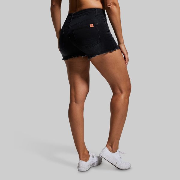 FLEX Stretchy Jean Short (Black)