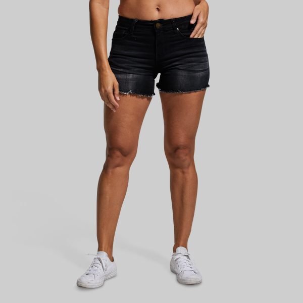 FLEX Stretchy Jean Short (Black)