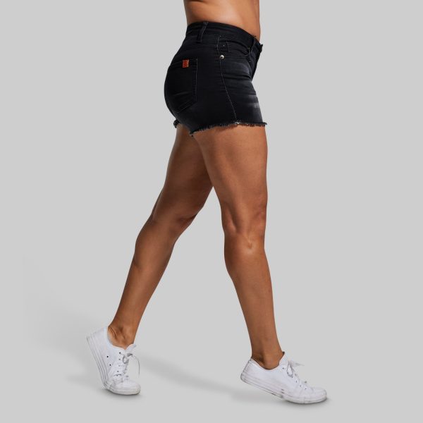 FLEX Stretchy Jean Short (Black)