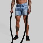 FLEX Stretchy Jort 6 (Light Wash)