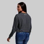 Training Crop Long Sleeve (Dark Heather Grey)
