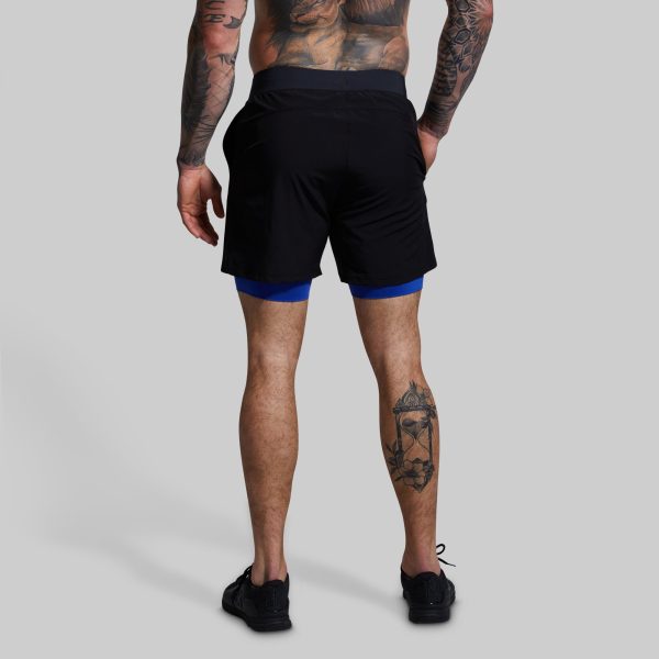 Versatile Short w/ Compression 7 (Thin Blue Line Gunmetal)
