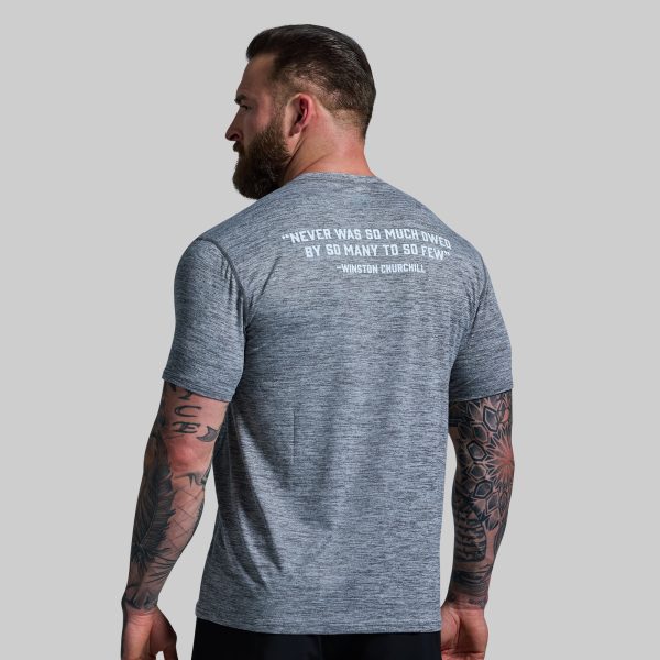 BDF Churchill Athleisure Tee (Heather Grey)
