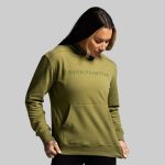 BP Classic Women's Unmatched Hoodie (Army Green)