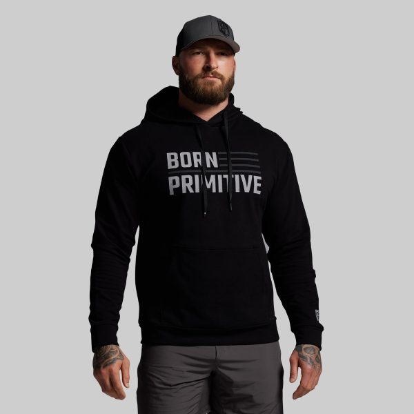BP Flag Men's Unmatched Hoodie (Black)