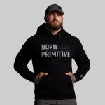 BP Flag Men's Unmatched Hoodie (Black)