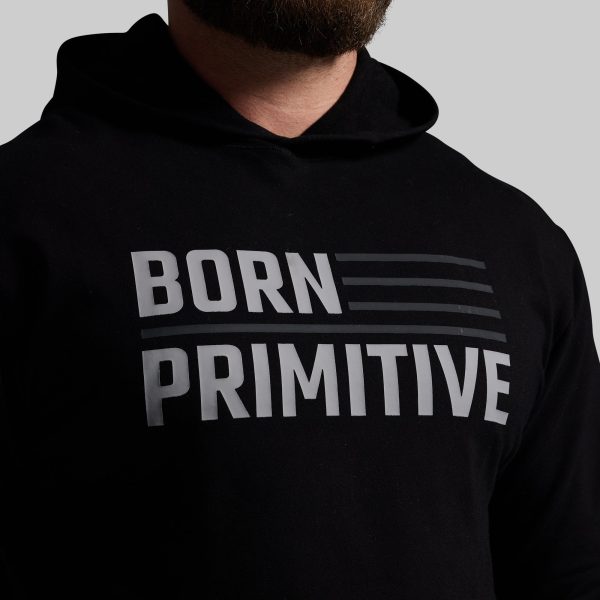 BP Flag Men's Unmatched Hoodie (Black)