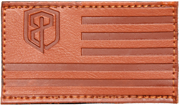 Born Primitive Velcro Flag Patch (Leather-USA)