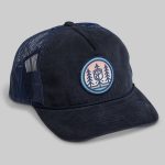 Corduroy Patch Trucker Hat (Navy)