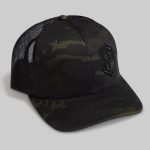 Born Primitive Trucker Hat (Black Multicam)