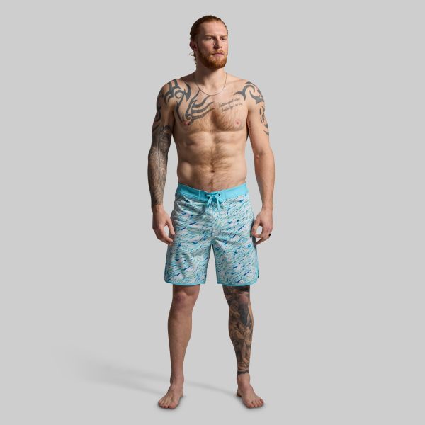 Island Short 8 (Blue Waves)