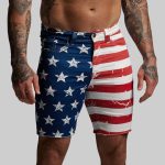 FLEX Stretchy Jort 7 (American Flag)
