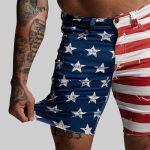 FLEX Stretchy Jort 7 (American Flag)
