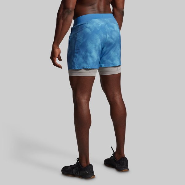 Versatile Short w/ Compression 5 (Glacier Blue)