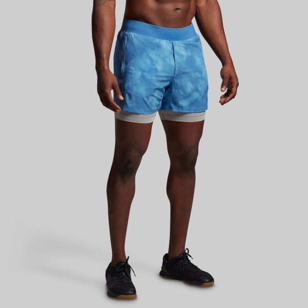 Versatile Short w/ Compression 5 (Glacier Blue)