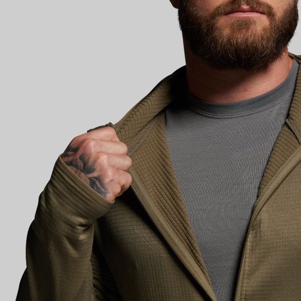 Quiver Full Zip Hoodie 2.0 (OD Green)