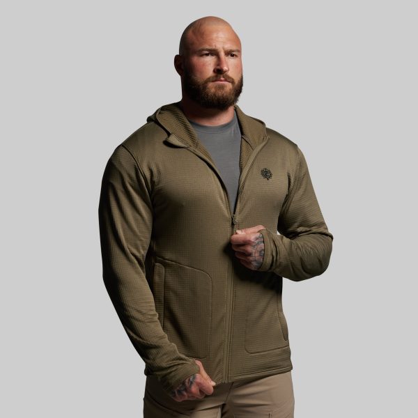 Quiver Full Zip Hoodie 2.0 (OD Green)