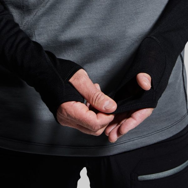 Men's Ridgeline Half Zip Hoodie (Black)