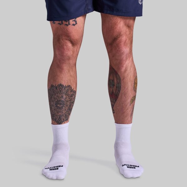 Performance Half Crew Sock (White)