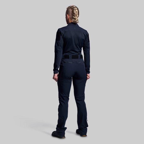 Women's Long Sleeve Op Top Pro (Police Blue)