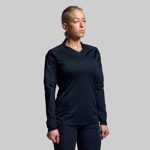 Women's Long Sleeve Op Top Pro (Police Blue)