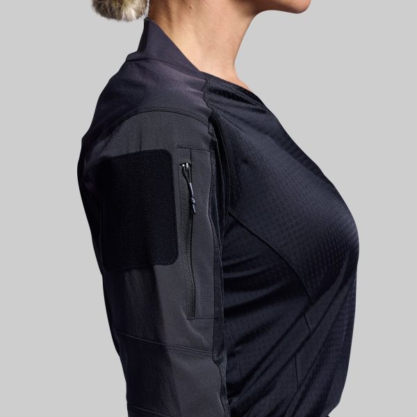 Women's Long Sleeve Op Top Pro (Black)