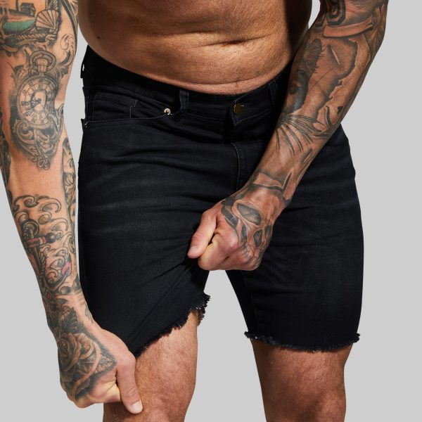 FLEX Stretchy Jort 7 (Black)