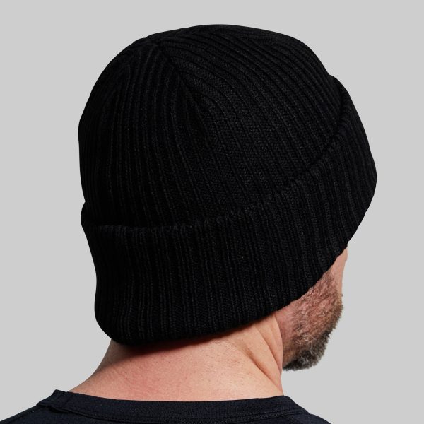 Heritage Knit Beanie (Black)