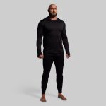 Quiver Grid Fleece Thermal Top (Black)