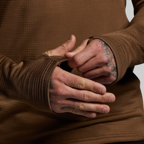 Quiver Grid Fleece Thermal Top (Coyote Brown)