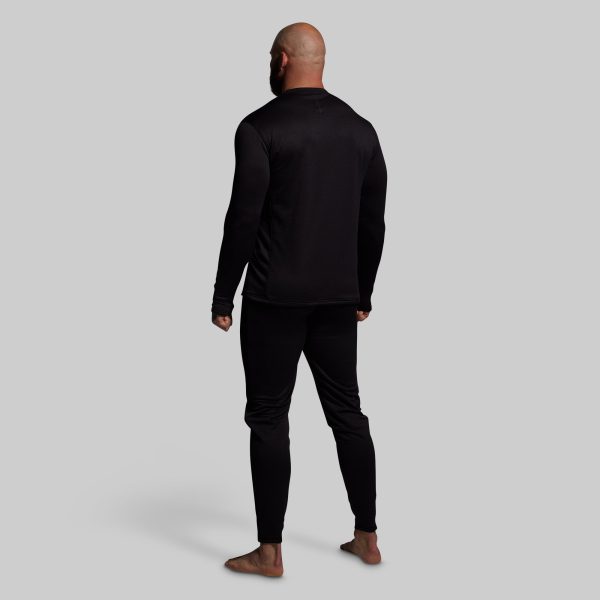 Quiver Grid Fleece Thermal Top (Black)