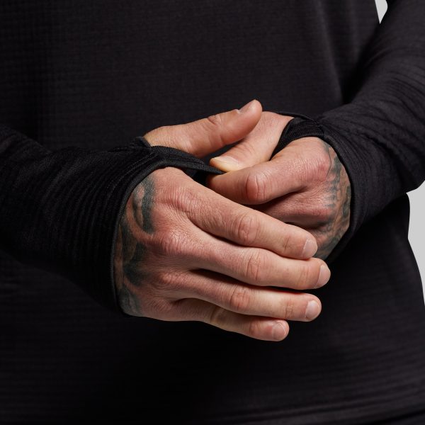 Quiver Grid Fleece Thermal Top (Black)