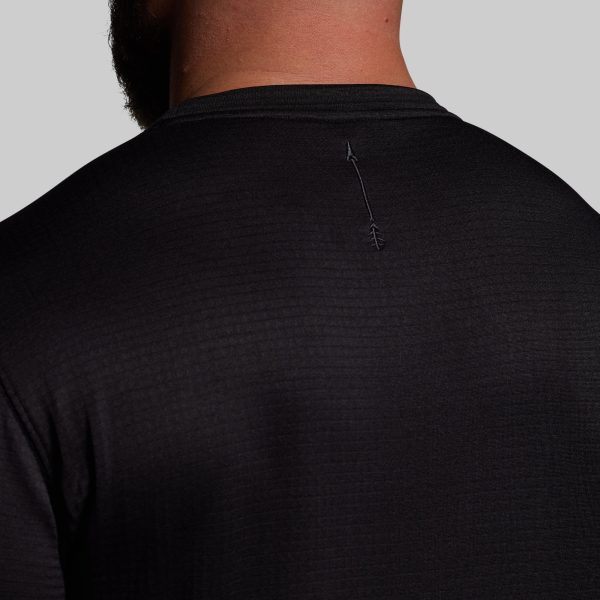 Quiver Grid Fleece Thermal Top (Black)