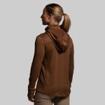 Women's Quiver Half Zip Hoodie 2.0 (Coyote Brown)