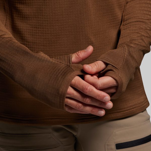 Women's Quiver Half Zip Hoodie 2.0 (Coyote Brown)